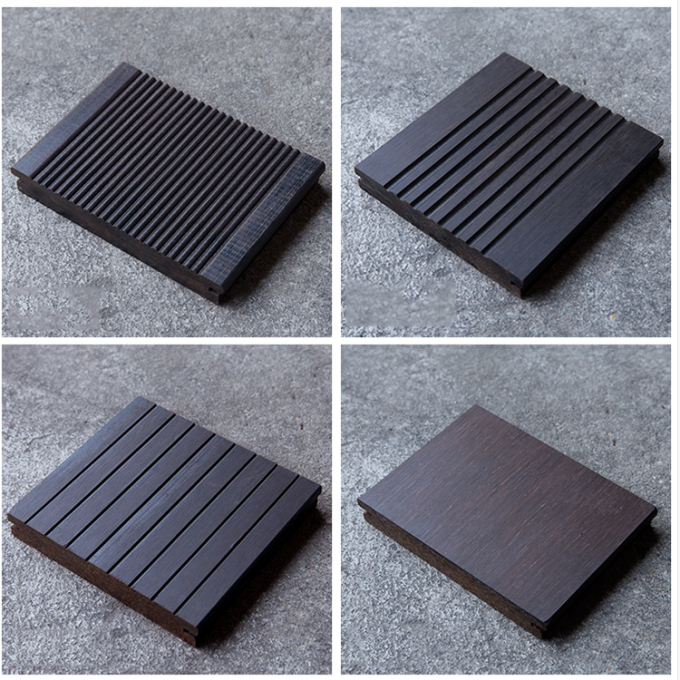 Waterproof Outdoor Floor Tiles 100% Natural Bamboo Material 18mm Thickness 2